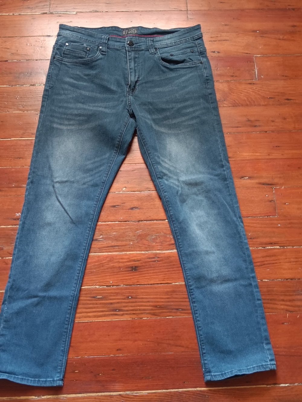 Y2K Steve’s Jeans Men’s 32x30 Dark Blue Straight Leg Denim